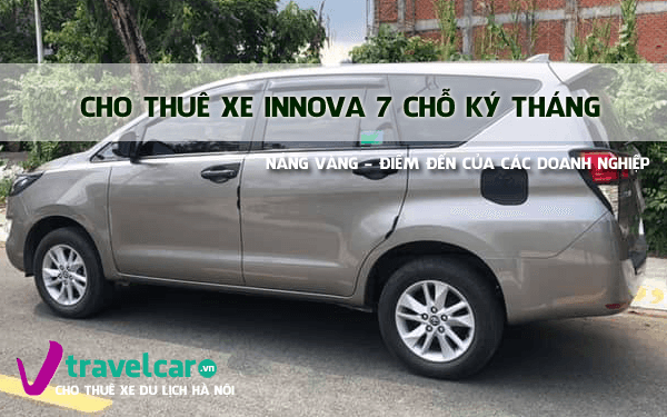 Bảng giá và dịch vụ thuê xe innova 7 chỗ theo tháng giá rẻ hà nội